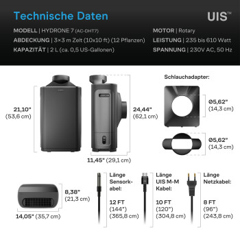 Deshumidificador AC Infinity Hydrone 7 con inteligencia VPD basada en AI