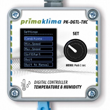 Prima Klima Controlador Climático EC de 2 Canales para Temperatura, Humedad & Velocidad