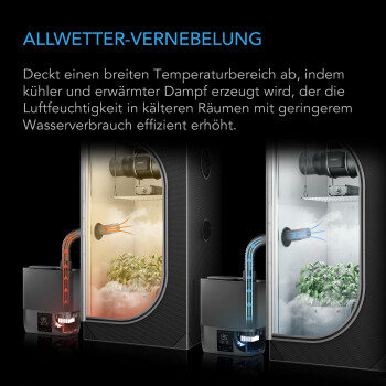 AC Infinity CLOUDFORGE T5, humidificador de 9 litros con control inteligente