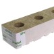 Grodan Cubos de lana de roca con agujero grande, 10X10X6,5cm 6 pieza