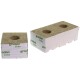Grodan Cubos de lana de roca, gran agujero, 10X10X6,5cm 36 pieza