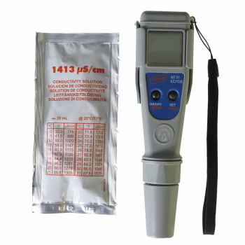 Adwa AD-31 EC  medidor de temperatura y EC - Resistente al agua