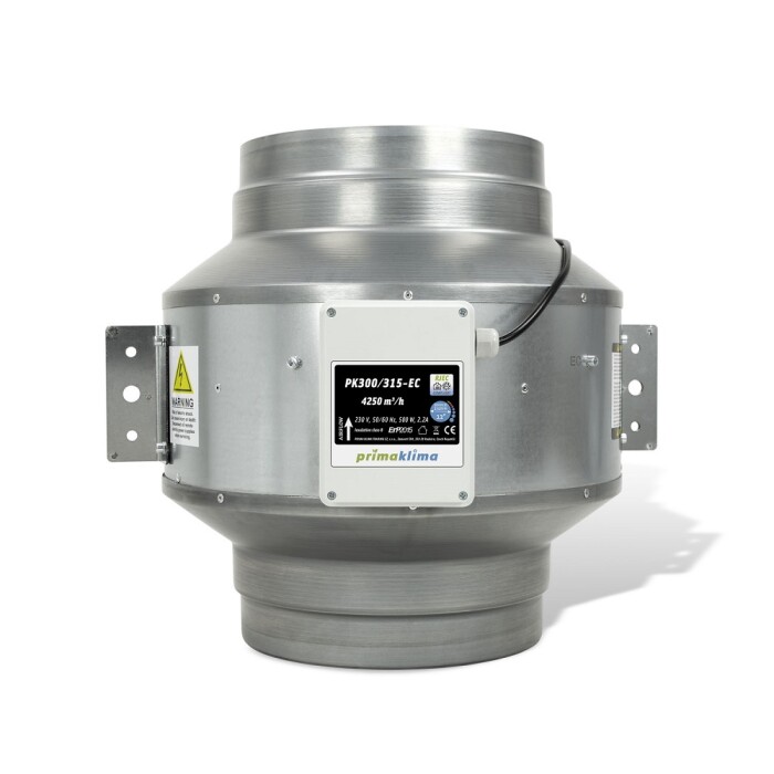 Prima Klima Ventilador de tubo axia EC-Blue Line PK300-315mm 4250 m³/h