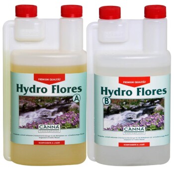 Canna Hydro Flores A+B 1L, 5L, 10L para agua dura