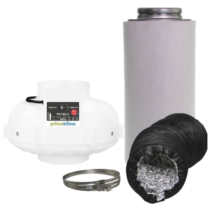 Kit de ventilación Prima Klima Industry de 420/800 cbm/h - 160mm