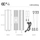 Greenception GCx4 120W Lámpara de cultivo LED de espectro completo regulable
