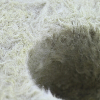 Grodan Cubos de lana de roca con agujero grande 10x10x6,5cm