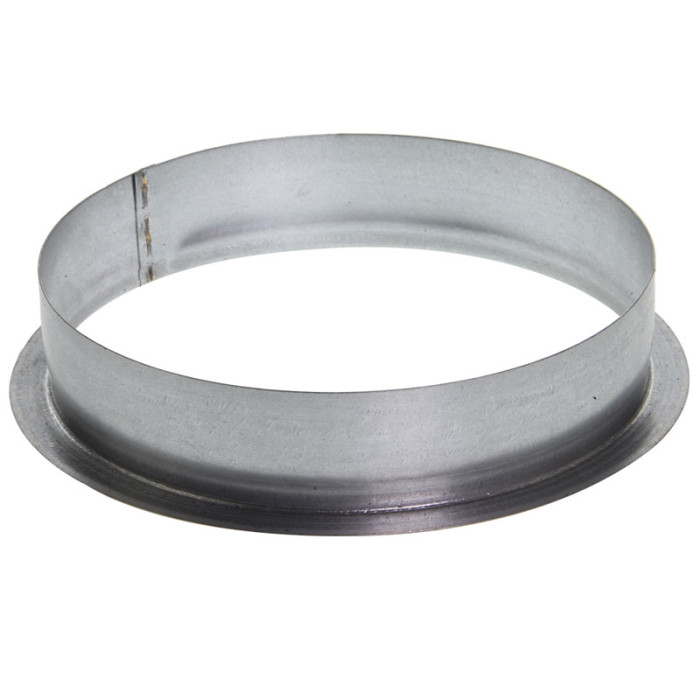 Manguito corona metal para conductos flexibles de ventilación de  125 mm