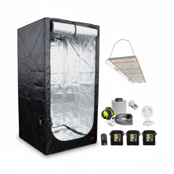 Secret Jardin 80x80x180 cm LED Armario de cultivo Kit...